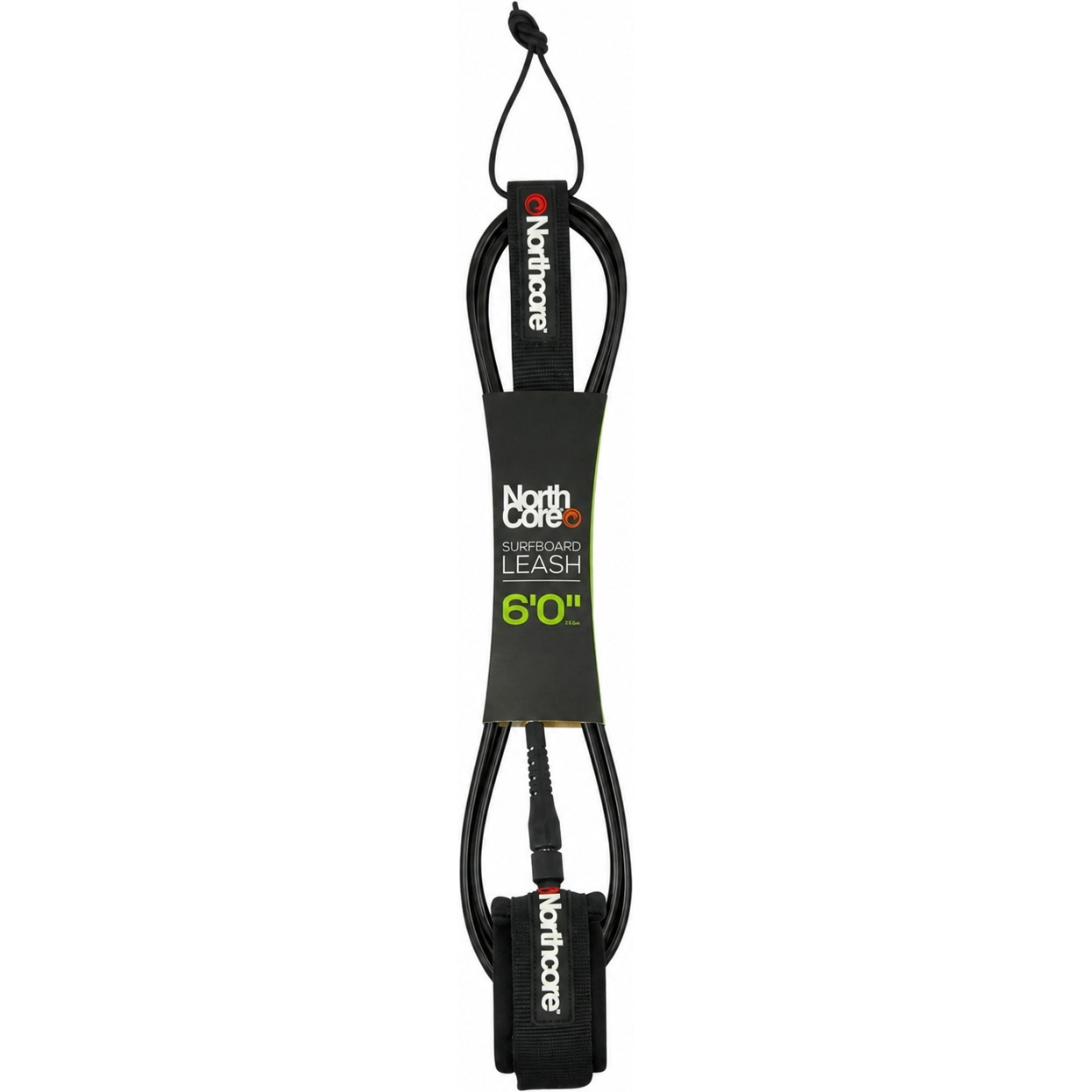 2026 Northcore 6FT Surfboard Leiband NOCO54B -.. Black